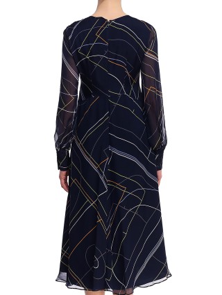 Синее платье SPORTMAX: фото 4 - Invogue